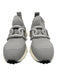 Tods Shoe Size 40 Light Gray & Gray Synthetic Knit Perforated Logo Sneakers Light Gray & Gray / 40