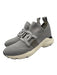 Tods Shoe Size 40 Light Gray & Gray Synthetic Knit Perforated Logo Sneakers Light Gray & Gray / 40