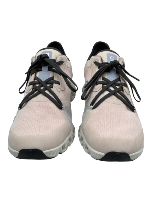 On Cloud Shoe Size 10 Light Pink & Gray Synthetic Round Toe Lace Up Sneakers Light Pink & Gray / 10