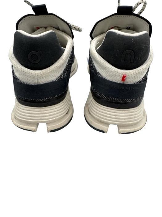 On Cloud Shoe Size 10 Dark Gray & White Synthetic Round Toe Lace Up Sneakers Dark Gray & White / 10