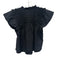 Sea New York Size Medium Black Polyester Blend Short Sleeve Seersucker Top Black / Medium