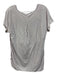Lake Size Large Lilac & White Cotton Short Sleeve Striped Pajamas Short Set Lilac & White / Large