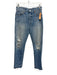Mother Superior Size 29 Light Wash Cotton Denim High Rise Distressed Jeans Light Wash / 29