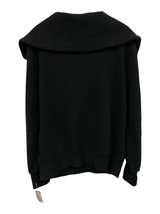 Varley Size Medium Faded Black Cotton Blend Long Sleeve Ribbed Sweater Faded Black / Medium