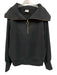 Varley Size Medium Faded Black Cotton Blend Long Sleeve Ribbed Sweater Faded Black / Medium