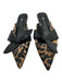 Zara Shoe Size 40 Black & Brown Synthetic Pointed Toe Animal Print Slides Flats Black & Brown / 40