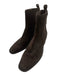 Sam Edelman Shoe Size 9.5 Dark Brown Leather Upper Suede Elastic Boots Dark Brown / 9.5