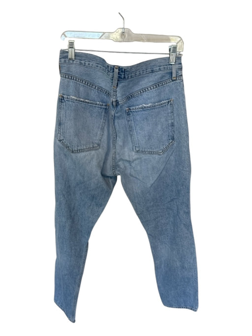 Agolde Size 28 Light Wash Cotton High Waist Distressed Jeans Light Wash / 28