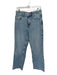 Zara Size 8 Light Wash Cotton High Waist Straight Leg Jeans Light Wash / 8