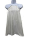 Tibi Size 12 Ivory White Polyester Ruffle Edge High Neck Top Ivory White / 12