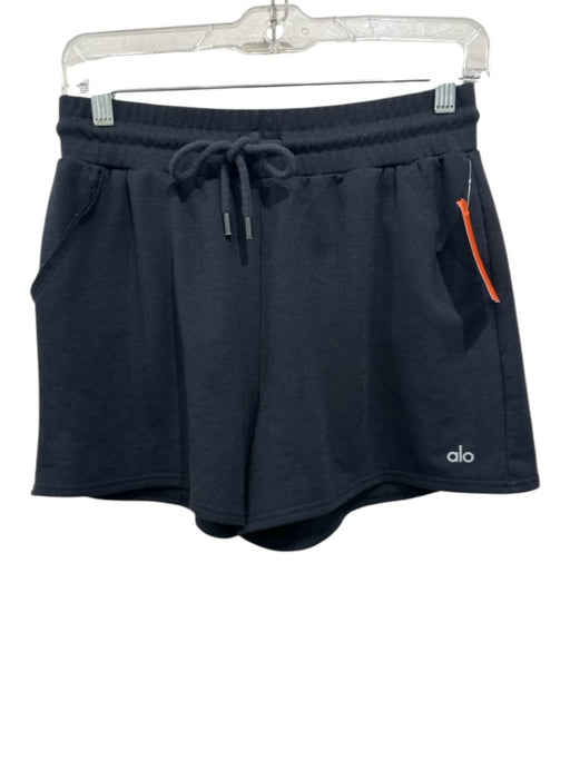 Alo Yoga Size S/M Black Drawstring Pockets Lounge Shorts Black / S/M