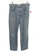 Agolde Size 27 Light Wash Cotton Denim High Rise Distressed Straight Leg Jeans Light Wash / 27