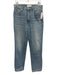 Slvrlake Size 30 Light Wash Cotton Denim High Rise Whiskering Faded Jeans Light Wash / 30