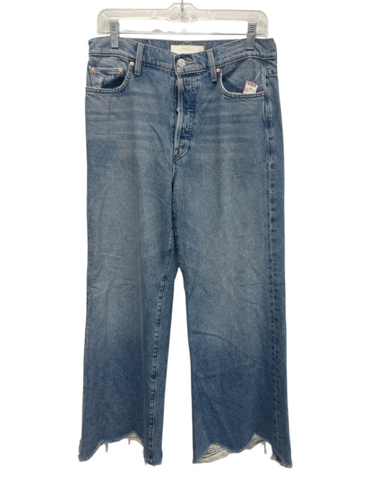 Mother Superior Size 30 Light Wash Cotton Denim High Rise Whiskering Flare Jeans Light Wash / 30