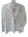 Vince Size M White Cotton Long Sleeve Split Neck Collar Top White / M
