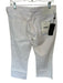 Rag & Bone Size 29 White Cotton Blend Button Fly Flare Cropped Distressed Jeans White / 29