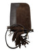 Frye Dark Brown Suede Tassle Wristlet Bag Dark Brown / XS