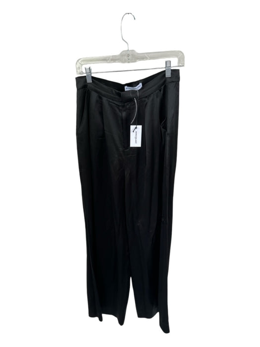 Nonchalant The Label Size L Black Triacetate High Waist Silky Look Pants Black / L