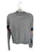 Charlie B Size M Gray & Navy Viscose Blend Long Sleeve Knit Sweater Gray & Navy / M