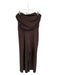 Asos Size 8 Brown & Tan Strapless Pin Stripe Wide Leg Jumper Brown & Tan / 8