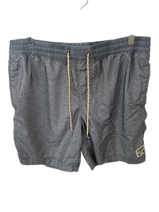Howler Bros. Size 34 Gray & Orange Cotton Blend Dots Athletic Men's Shorts Gray & Orange / 34