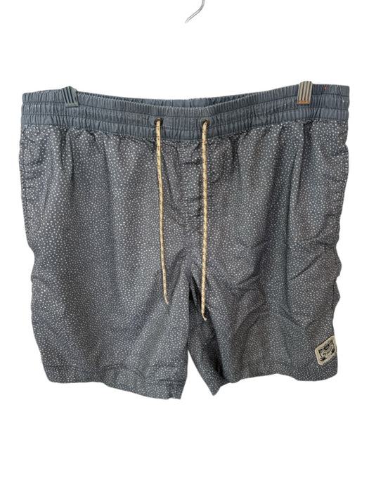 Howler Bros. Size 34 Gray & Orange Cotton Blend Dots Athletic Men's Shorts Gray & Orange / 34