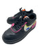 Nike Shoe Size 9 Black, Pink & Green Leather Lace Up Low Top Sneakers Black, Pink & Green / 9