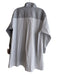Lafayette 148 Size Medium Navy & white Cotton Blend Striped Long Sleeve Top Navy & white / Medium
