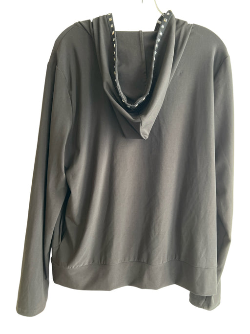 Joseph Ribhoff Size Est M/L Black No Fabric Tag Front Zip Silver Hardware Jacket Black / Est M/L