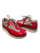 Prada Shoe Size 37 1/2 Red Leather Lace Up Sneaker Shoes Red / 37 1/2