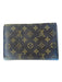 Louis Vuitton Chocolate Brown & Brown Leather Envelope Snap Closure Logo Wallets Chocolate Brown & Brown