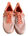 Hoka Shoe Size 7.5 Orange Fabric Perforated Lace Up Almond Toe Runner Shoes Orange / 7.5
