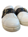 Fendi Shoe Size 38 White Leather Buckle Logo Sneaker Slip On Shoes White / 38