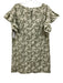 Ann Mashburn Size Medium Green & White Cotton Short Sleeve Floral Dress Green & White / Medium
