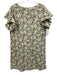 Ann Mashburn Size Medium Green & White Cotton Short Sleeve Floral Dress Green & White / Medium