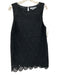 Hill House Size Medium Navy Blue Polyester Sleeveless Floral Eyelet Dress Navy Blue / Medium