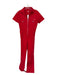 Dickies Size 5 Red Cotton Blend Zip Up Front Pockets Belt Loops Romper Red / 5