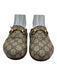 Gucci Shoe Size 36 Brown Coated Canvas goldtone hardware Horse Bit Flats Mules Brown / 36