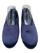 Vince Shoe Size 10 Blue Satin round toe Slip On Block Heel Flats Blue / 10