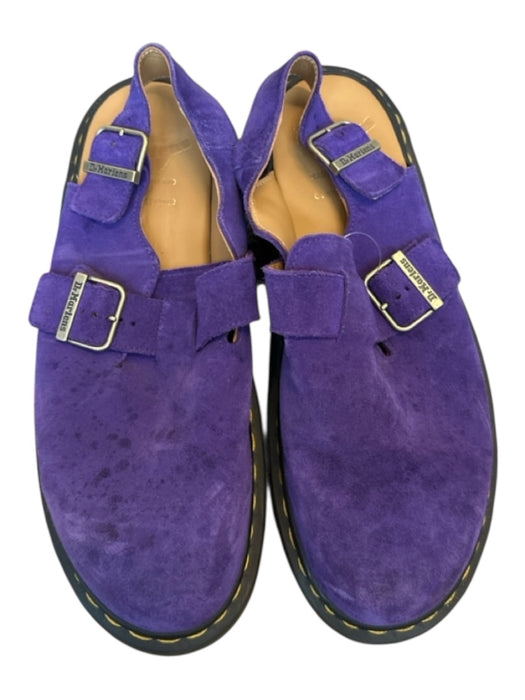 Dr Martens Shoe Size 10 Purple Suede Ankle strap Buckle Men's Clogs 10
