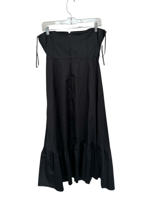 Hutch Size 10P Black Cotton Strapless Front bow Back Zip Maxi Dress Black / 10P