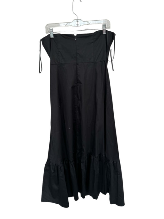 Hutch Size 10P Black Cotton Strapless Front bow Back Zip Maxi Dress Black / 10P