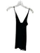 L'agence Size XS Black Acetate Spaghetti Strap Front Tie Mini Dress Black / XS