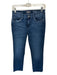 DL1961 Size 28 Dark Wash Cotton Blend High Waist Straight Leg Raw Hem Jeans Dark Wash / 28