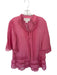 Mestiza New York Size S Pink Cotton & Linen Long Wide Sleeve Lace Detail Dress Pink / S