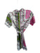 Lavender Brown Size XS White & Pink Polyester Short Sleeve Kaleidoscope Dress White & Pink / XS