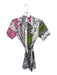 Lavender Brown Size XS White & Pink Polyester Short Sleeve Kaleidoscope Dress White & Pink / XS