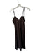 Loft Size 4 Chocolate Brown Polyester Spaghetti Strap Midi Slip Dress Dress Chocolate Brown / 4