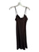 Loft Size 4 Chocolate Brown Polyester Spaghetti Strap Midi Slip Dress Dress Chocolate Brown / 4