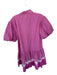 WKND WYFR Size Est S Purple & White Cotton Short Balloon Sleeve Tie Dye Dress Purple & White / Est S